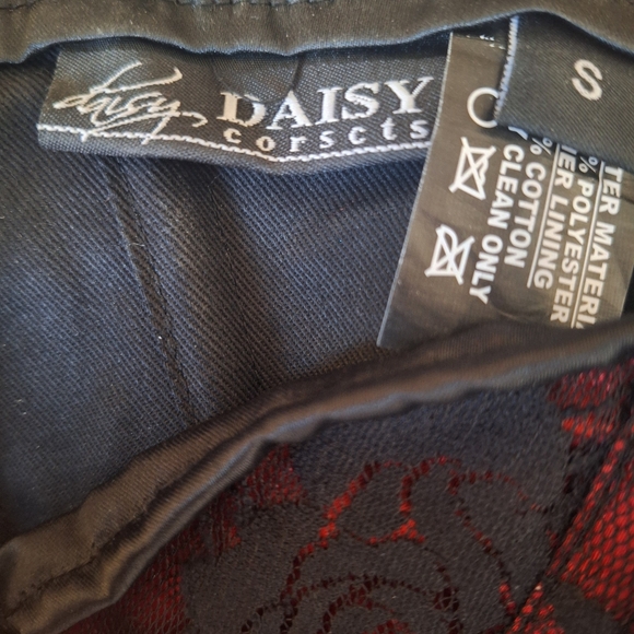 Daisy Corsets Womens Lavish Lace Corset Dress Red & Black Lace Small - Picture 2 of 7